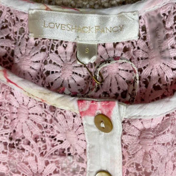 NWT LoveShackFancy “Elaina” Floral Crop Top - Picture 13 of 15